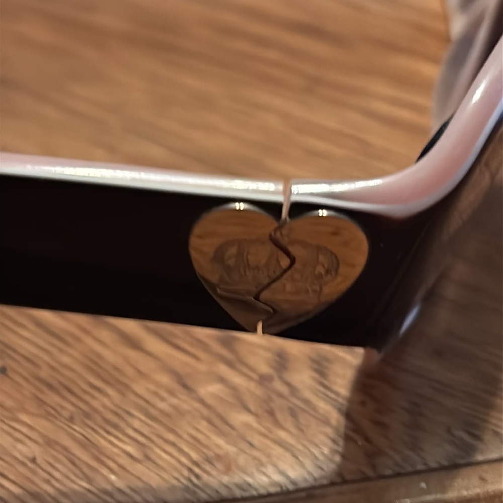Exc. used condition! Juicy Couture pink &  brown heart frames. - Picture 8 of 9
